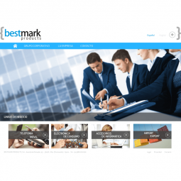 Web de la empresa de productos de importación Bestmark