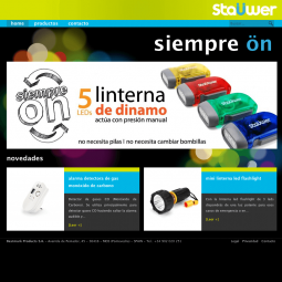 Web con catálogo de productos de la marca Staüwer
